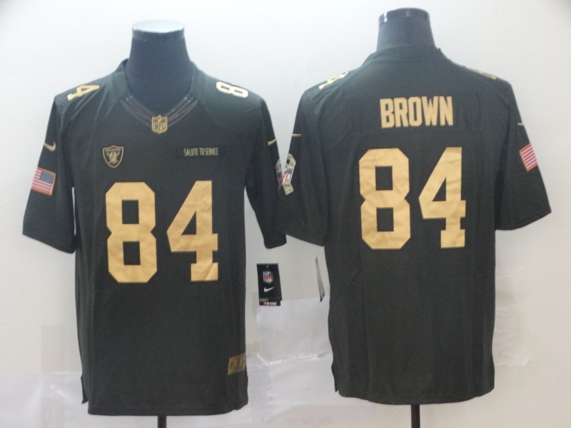 Men's Las Vegas Raiders #84 Antonio Brown Black Jersey